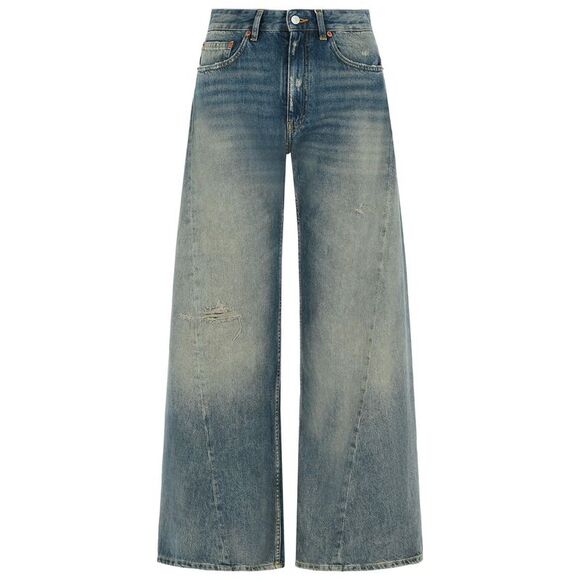 Mm6 Maison Margiela Midnight Blue Cotton Jeans Women